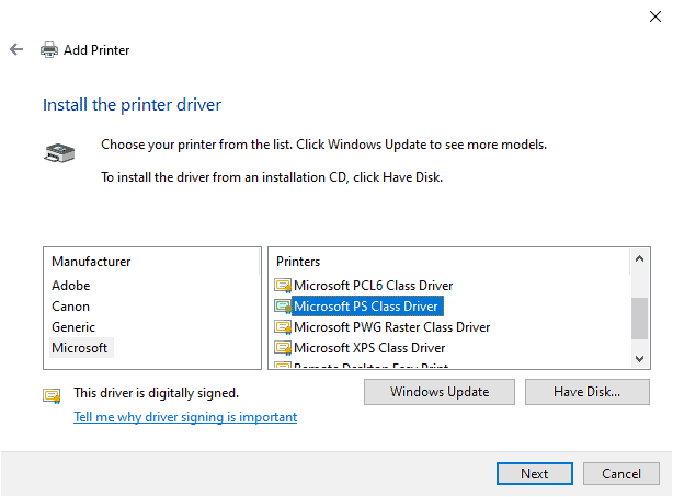 adobe postscript driver windows 7 64 bit free download