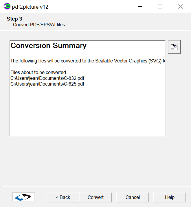 pdf2picture conversion summary