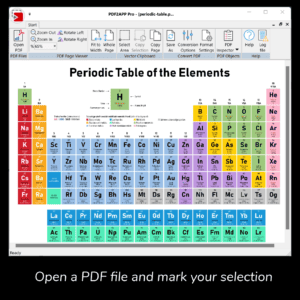 Open any PDF and grab a selection or the entire page to paste as an editable vector graphic in your favorite app.