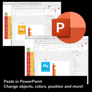 PDF2APP = paste PDF graphics in PowerPoint - change colors, objects, position and more.